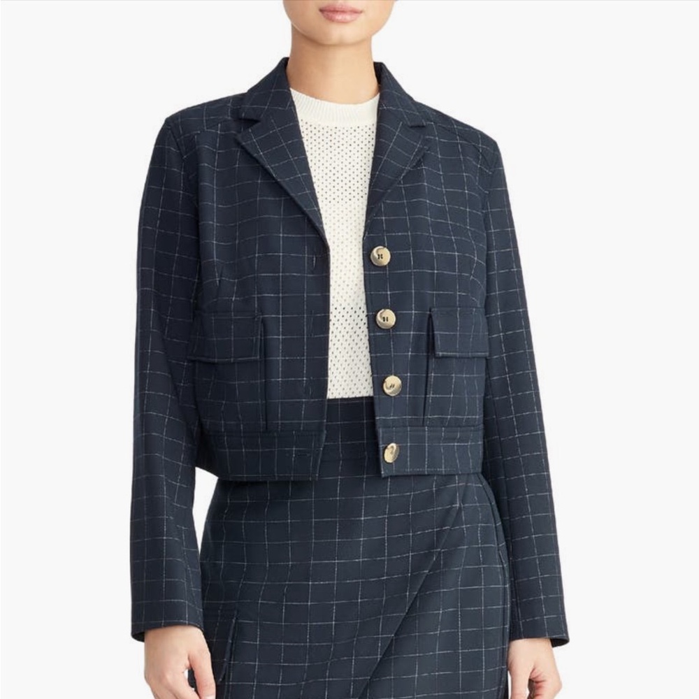 🌀Rachel Roy women’s Check Jacket